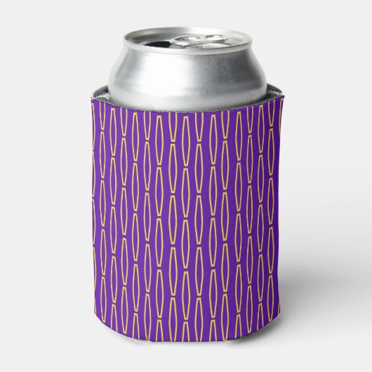 Mardi Gras Geometric Repeat Dosenkühler (Kanne Vorderseite)