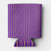 Mardi Gras Geometric Repeat Dosenkühler (Vorderseite)