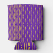 Mardi Gras Geometric Repeat Dosenkühler (Rückseite)