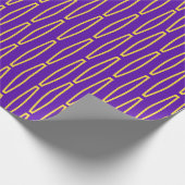 Mardi Gras Geometric Repeat Geschenkpapier (Ecke)