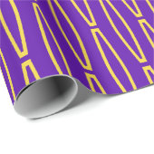 Mardi Gras Geometric Repeat Geschenkpapier (Rolleneckpunkt)