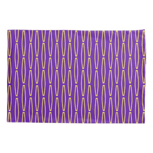 Mardi Gras Geometric Repeat Kissenbezug (Rückseite)