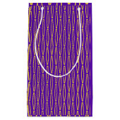 Mardi Gras Geometric Repeat Kleine Geschenktüte (Vorderseite)