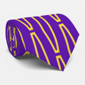 Mardi Gras Geometric Repeat Krawatte (Gerollt)