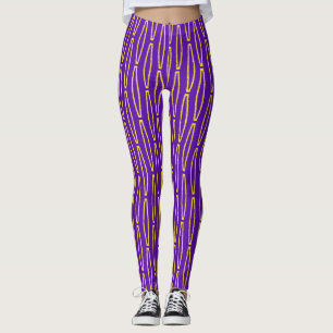 Mardi Gras Geometric Repeat Leggings