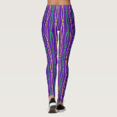 Mardi Gras Geometric Repeat Leggings (Rückseite)