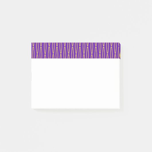 Mardi Gras Geometric Repeat Post-it Klebezettel (Vorderseite)