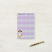 Mardi Gras German Drahthaar Pointer Post-it Klebezettel (Auf Schreibtisch)