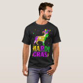 Mardi Gras German Shepherd Dog Lover Carnival Jest T-Shirt (Vorne ganz)