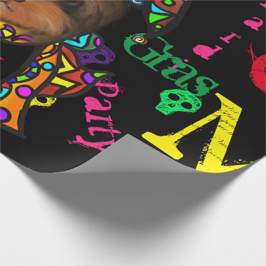 Mardi GRAS Geschenkpapier (Ecke)