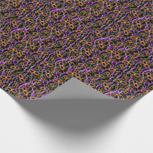 MARDI GRAS GESCHENKPAPIER (Ecke)