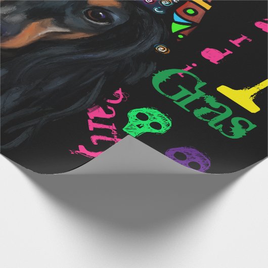 Mardi GRAS Geschenkpapier (Ecke)