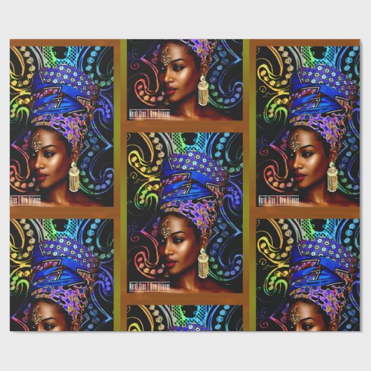 Mardi Gras Geschenkpapier (Flach)