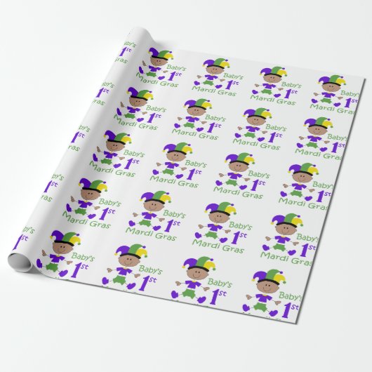 Mardi Gras Geschenkpapier (Ungerollt)