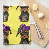 MARDI GRAS GESCHIRRTUCH (Viertel Falte)