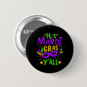 Mardi Gras Gift Button (Vorne & Hinten)
