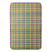Mardi Gras Gingham gemustert Badematte (Vorderseite Vertikal)