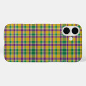 Mardi Gras Gingham gemustert Case-Mate iPhone Hülle (Rückseite (Horizontal))