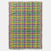 Mardi Gras Gingham gemustert Decke (Vorderseite Vertikal)