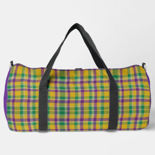 Mardi Gras Gingham gemustert Duffle Bag