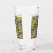 Mardi Gras Gingham gemustert Glas (Links)