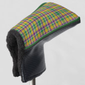 Mardi Gras Gingham gemustert Golf Headcover (3/4 Vorderseite)