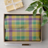 Mardi Gras Gingham gemustert Seidenpapier (Geschenk)