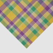 Mardi Gras Gingham gemustert Seidenpapier (Ausschnitt)