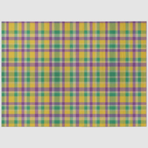 Mardi Gras Gingham gemustert Seidenpapier