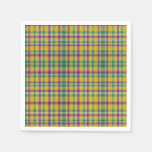 Mardi Gras Gingham gemustert Serviette (Vorderseite)