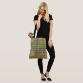 Mardi Gras Gingham gemustert Tasche (Am Model)