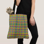 Mardi Gras Gingham gemustert Tasche (Von Nahem)