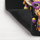 Mardi Gras Giraffe Mousepad (Ecke)