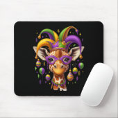 Mardi Gras Giraffe Mousepad (Mit Mouse)