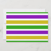 Mardi Gras Girl Baby Shower Einladung (Rückseite)