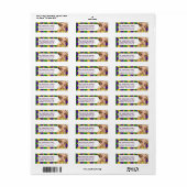 Mardi Gras Girl d1 Rücksendeadressen-Aufklebers (Vorne)