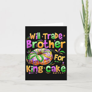 Mardi Gras Girls Kid wird Brother für König C Karte