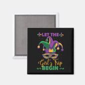 Mardi Gras Girl's Weekend Magnet (Vorderseite/Rückseite)