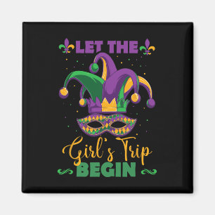 Mardi Gras Girl's Weekend Magnet