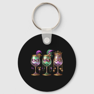 Mardi Gras Gl von Wine Funny Confiserie Al Porto Schlüsselanhänger