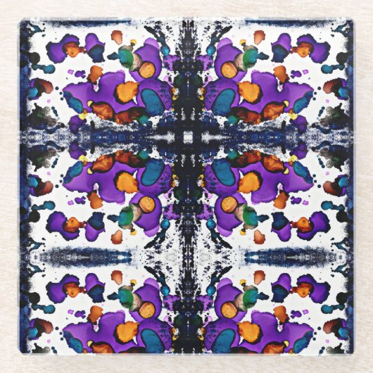 Mardi Gras Glasuntersetzer (Vorderseite)