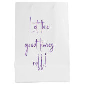 Mardi Gras-Gnom, der King Cake isst Mittlere Geschenktüte (Rückseite)