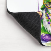 Mardi Gras-Gnom mit Partyballon Mousepad (Ecke)
