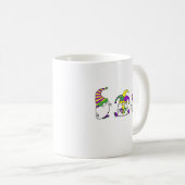 Mardi Gras Gnom-Trio Süßer Karneval Kaffeetasse (VorderseiteRechts)
