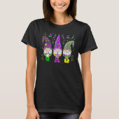 Mardi Gras Gnomes Funny Jester Hat Gnomes Lover Me T-Shirt (Vorderseite)