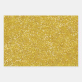 Mardi Gras Gold Lila Green Imitats Glitzer Bling Geschenkpapier Set (Vorderseite)