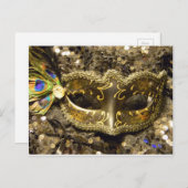 MARDI GRAS GOLD POSTKARTE (Vorne/Hinten)