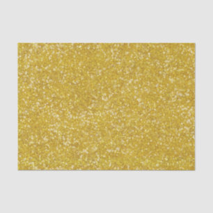 Mardi Gras Gold Solid Color Imitats Glitzer Bling Seidenpapier