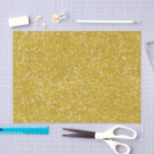 Mardi Gras Gold Solid Color Imitats Glitzer Bling Seidenpapier (Handwerk)