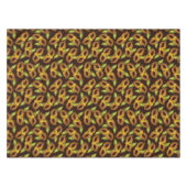 Mardi Gras Golden Mask Grüne Federn Tischdecke (Vorderseite (Horizontal))